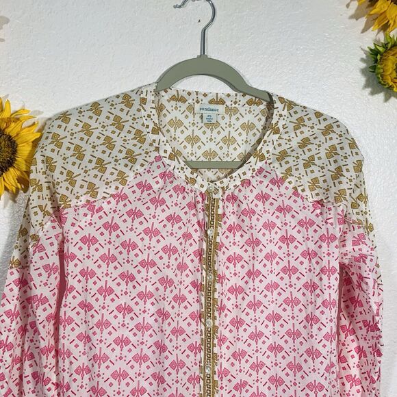 Sundance Aztec Button Down Boho Blouse Size Petite Small Women’s - Picture 6 of 11
